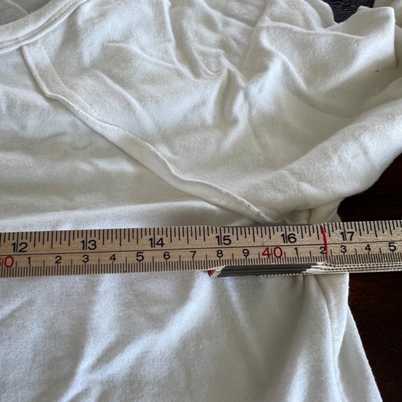 REBECCA TAYLOR Layered Look Exposed Seam Silk Ruffle Hem Long Sleeve Tee Top L - Picture 8 of 9